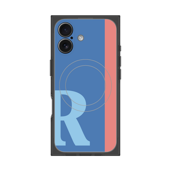 Premium Square Case with MagSafe［ Original - initial color line - R blue ］