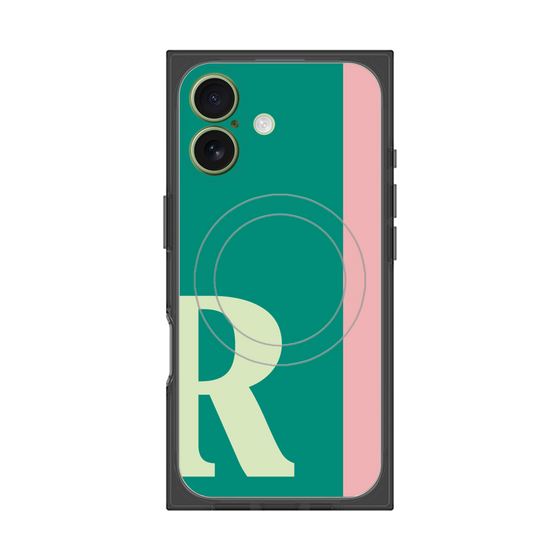 Premium Square Case with MagSafe［ Original - initial color line - R green ］