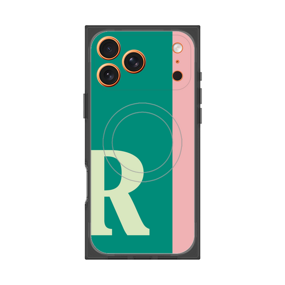 Premium Square Case with MagSafe［ Original - initial color line - R green ］