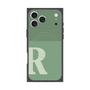 Premium Square Case with MagSafe［ Original - initial two tone - R green ］