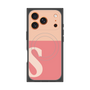 Premium Square Case with MagSafe［ Original - initial two tone - S pink ］