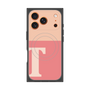 Premium Square Case with MagSafe［ Original - initial two tone - T pink ］