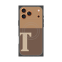 Premium Square Case with MagSafe［ Original - initial two tone - T brown ］