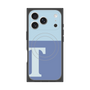 Premium Square Case with MagSafe［ Original - initial two tone - T blue ］