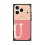Premium Square Case with MagSafe［ Original - initial two tone - U pink ］