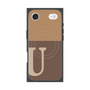 Premium Square Case with MagSafe［ Original - initial two tone - U brown ］