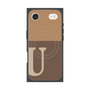 Premium Square Case with MagSafe［ Original - initial two tone - U brown ］