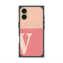 Premium Square Case with MagSafe［ Original - initial two tone - V pink ］