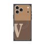 Premium Square Case with MagSafe［ Original - initial two tone - V brown ］