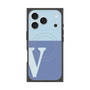 Premium Square Case with MagSafe［ Original - initial two tone - V blue ］