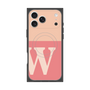 Premium Square Case with MagSafe［ Original - initial two tone - W pink ］