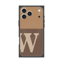 Premium Square Case with MagSafe［ Original - initial two tone - W brown ］