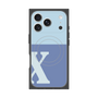 Premium Square Case with MagSafe［ Original - initial two tone - X blue ］