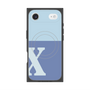 Premium Square Case with MagSafe［ Original - initial two tone - X blue ］
