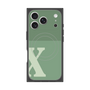 Premium Square Case with MagSafe［ Original - initial two tone - X green ］