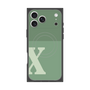 Premium Square Case with MagSafe［ Original - initial two tone - X green ］