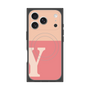 Premium Square Case with MagSafe［ Original - initial two tone - Y pink ］