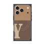 Premium Square Case with MagSafe［ Original - initial two tone - Y brown ］