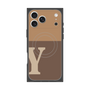 Premium Square Case with MagSafe［ Original - initial two tone - Y brown ］