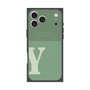 Premium Square Case with MagSafe［ Original - initial two tone - Y green ］