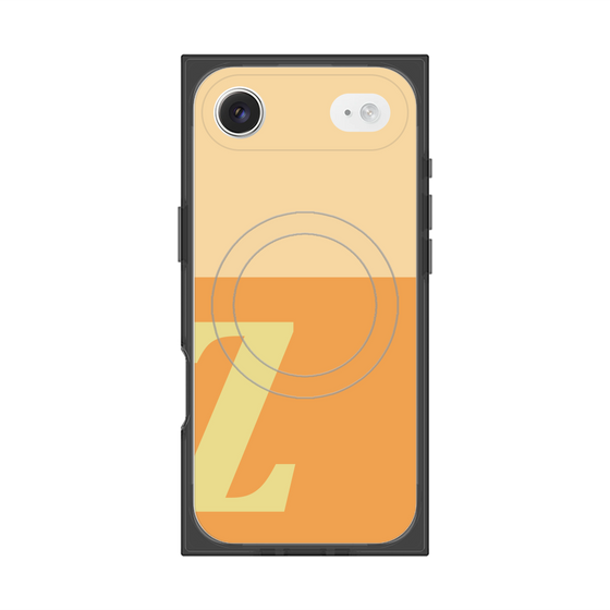 Premium Square Case with MagSafe［ Original - initial two tone - Z orange ］