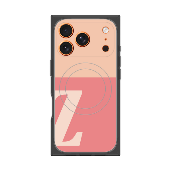 Premium Square Case with MagSafe［ Original - initial two tone - Z pink ］