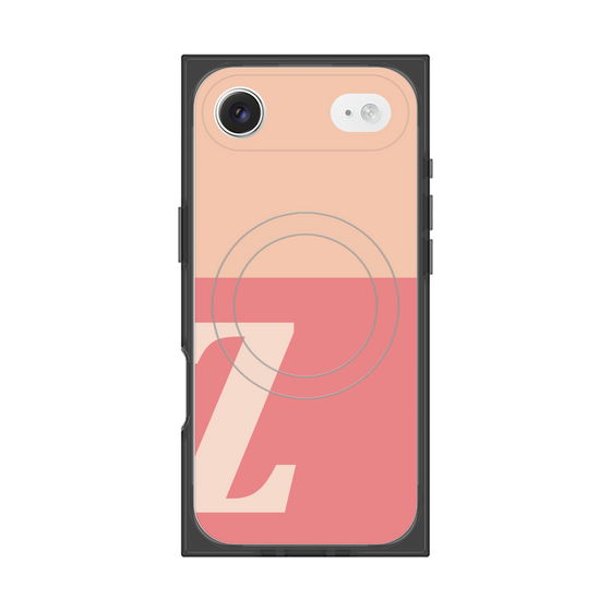 Premium Square Case with MagSafe［ Original - initial two tone - Z pink ］