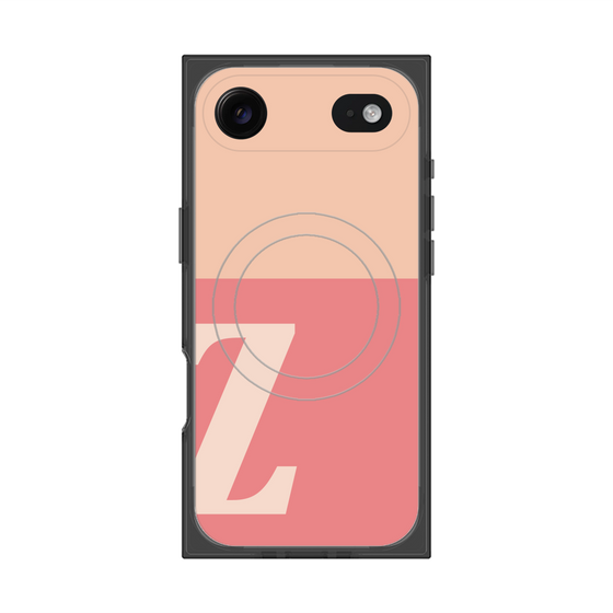 Premium Square Case with MagSafe［ Original - initial two tone - Z pink ］