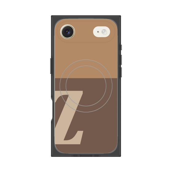 Premium Square Case with MagSafe［ Original - initial two tone - Z brown ］