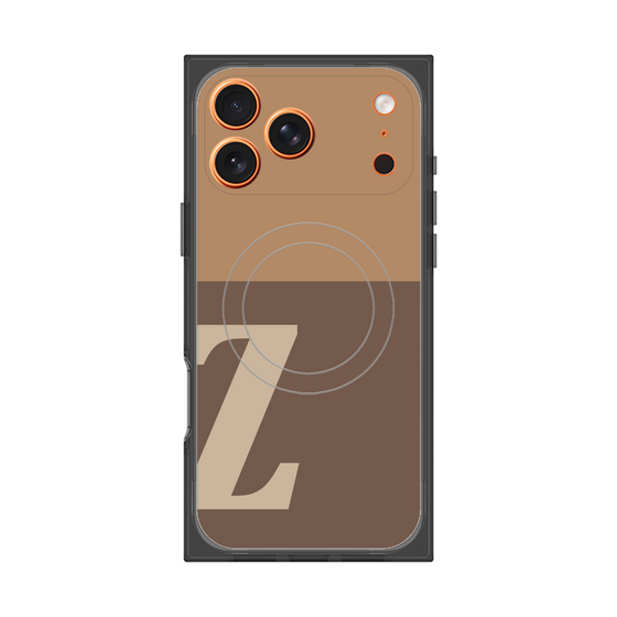Premium Square Case with MagSafe［ Original - initial two tone - Z brown ］