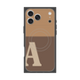 Premium Square Case with MagSafe［ Original - initial two tone - A brown ］
