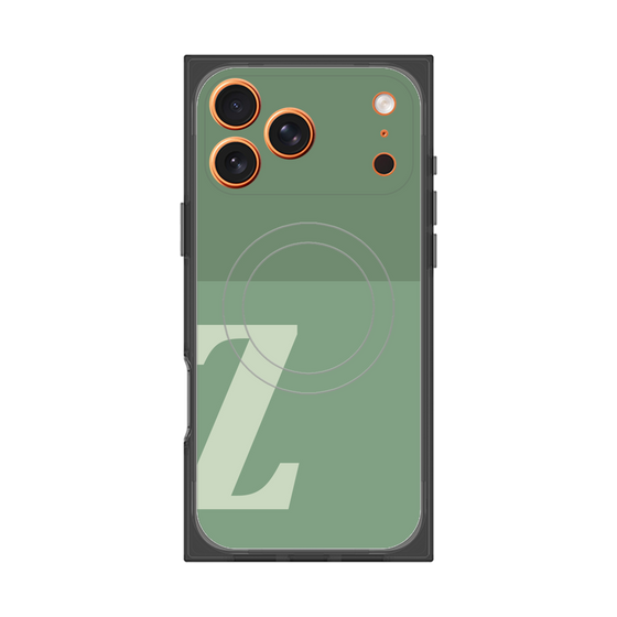 Premium Square Case with MagSafe［ Original - initial two tone - Z green ］