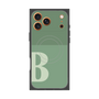 Premium Square Case with MagSafe［ Original - initial two tone - B green ］