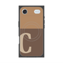 Premium Square Case with MagSafe［ Original - initial two tone - C brown ］