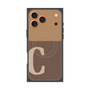 Premium Square Case with MagSafe［ Original - initial two tone - C brown ］
