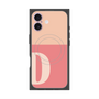 Premium Square Case with MagSafe［ Original - initial two tone - D pink ］