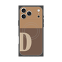 Premium Square Case with MagSafe［ Original - initial two tone - D brown ］