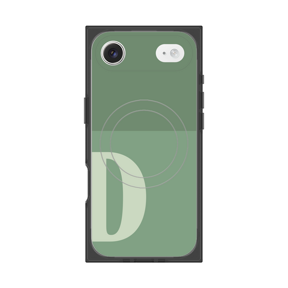 Premium Square Case with MagSafe［ Original - initial two tone - D green ］