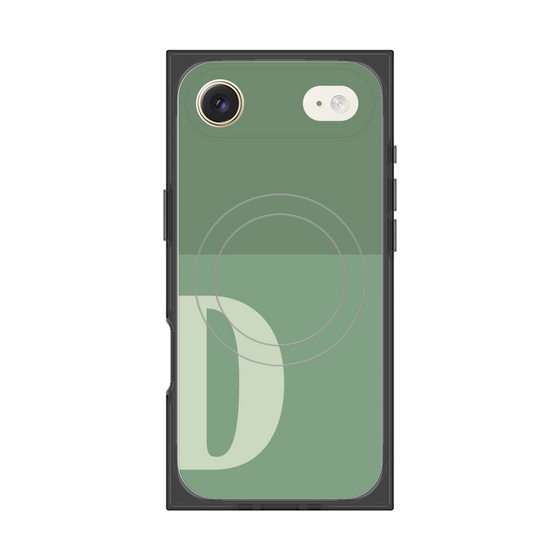 Premium Square Case with MagSafe［ Original - initial two tone - D green ］