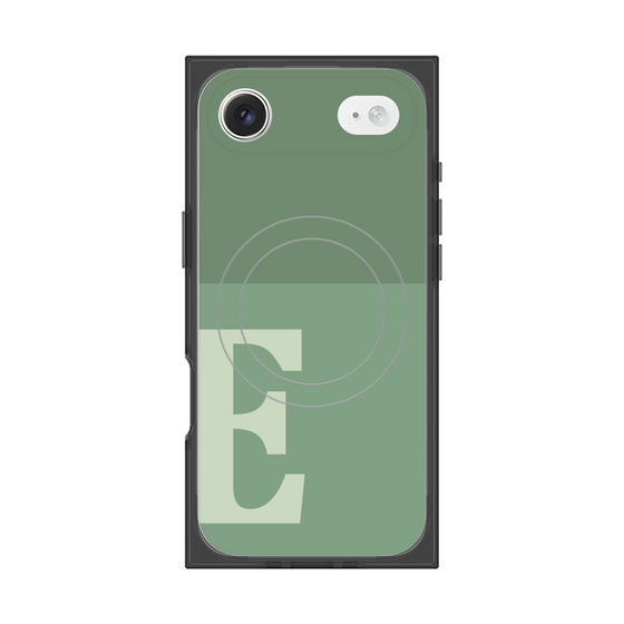 Premium Square Case with MagSafe［ Original - initial two tone - E green ］
