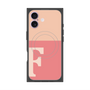 Premium Square Case with MagSafe［ Original - initial two tone - F pink ］