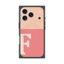 Premium Square Case with MagSafe［ Original - initial two tone - F pink ］