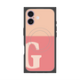 Premium Square Case with MagSafe［ Original - initial two tone - G pink ］