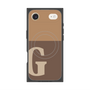 Premium Square Case with MagSafe［ Original - initial two tone - G brown ］