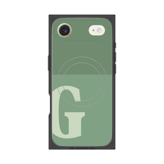 Premium Square Case with MagSafe［ Original - initial two tone - G green ］