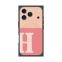 Premium Square Case with MagSafe［ Original - initial two tone - H pink ］