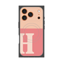 Premium Square Case with MagSafe［ Original - initial two tone - H pink ］