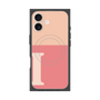Premium Square Case with MagSafe［ Original - initial two tone - I pink ］