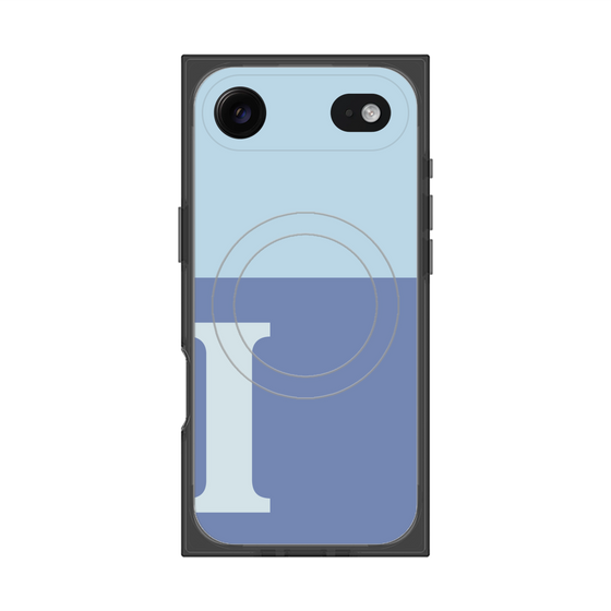 Premium Square Case with MagSafe［ Original - initial two tone - I blue ］