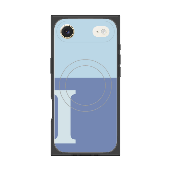 Premium Square Case with MagSafe［ Original - initial two tone - I blue ］